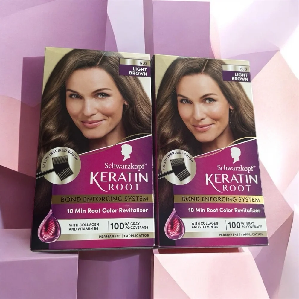 Schwarzkopf Keratin Root Light Brown Hair Color